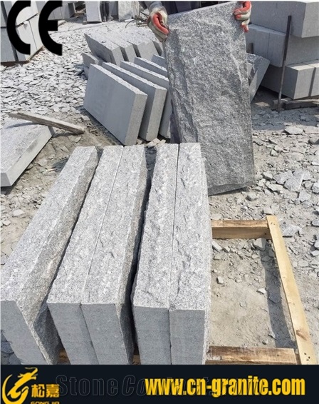 China Grey Granite Split Face Mushroom Stone,Mushroom Granite Stone for Wall Cladding Outside Stone