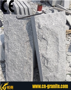China Grey Granite Split Face Mushroom Stone,Mushroom Granite Stone for Wall Cladding Outside Stone
