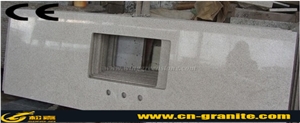 China Pearl White Custom Countertops,China Polished White Granite for Bathroom Countertop Bath Top,White Granite Stone