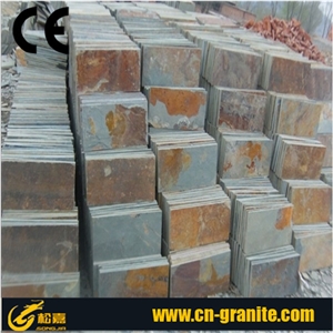 China Rusty Slate Tiles for Floor Paving or Wall Cladding,Paving Tiles,Flooring Pattern.