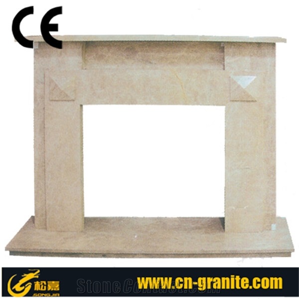 Different Kinds Of Marble Fireplace Mantel, Beige Marble Fireplace Mantel