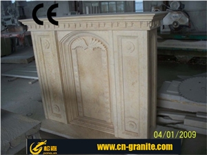 Different Kinds Of Marble Fireplace Mantel, Beige Marble Fireplace Mantel