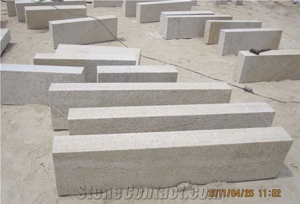 G350 Yellow Granite Kerbstone/Curbstone, G350 Yellow Sesame Granite Curbstone, Side Stone