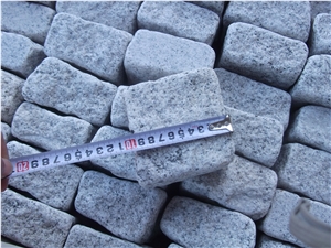 G601 Grey Granite Cube Stone Cobble Stone for Garden Stepping Paverments