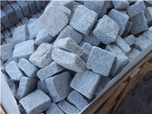 G601 Grey Granite Cube Stone Cobble Stone for Garden Stepping Paverments