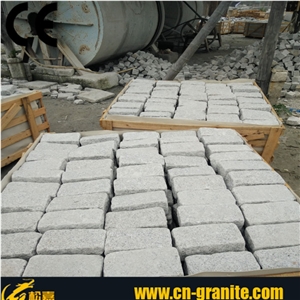 G603 Granite Cube Stone,Landscaping Paving Stone,Garden Stepping Pavement,Granite Cobble Stone Price,Cheap Paving Stone,All Side Natural Split and Tumbled Cobble Stone,Standard Kerbstone Sizes,
