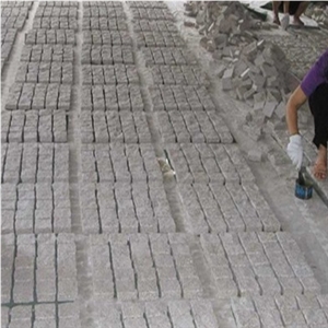 G603 Granite Pavers,Paving Stone,Granite Flooring Covering,Walkway Pavers,Landscaping,Paving Stone on Net,All Side Split Finish Cube Stone,Cobble Stone on Net