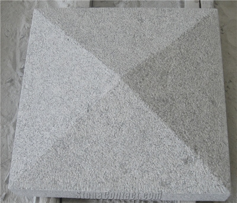 G603 Granite Pier Caps, Padang Crystal, Bianco Crystal China Grey Granite Cast Pier Caps