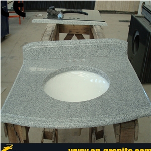 G603 Granite Vanity Tops,Wash Basin with Granite Top,Grey Granite Bathroom Vanity Top,China Cheap Granite Bathroom Vanity Tops,Grey Granite Basin Tops,Counter Top Basin,Granite Bathroom Countertops