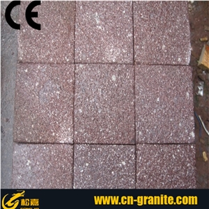 G666 Granite Cube Stone,Red Granite Paving Stone,China Red Granite Stone Paver,All Side Natural Split Finish Cobble Stone,Factory Of Cube Stone, Cheap Granite Paving Stone,10*10*10 Cube Stone