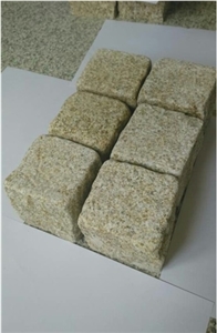 G682 Granite Cube Stone, Cobble Stone, Garden Stepping Pavements,Driveway Paving Stone,Granite Pavers for Exterior Road,Courtyard,Garden Stepping,Driveway Flooring