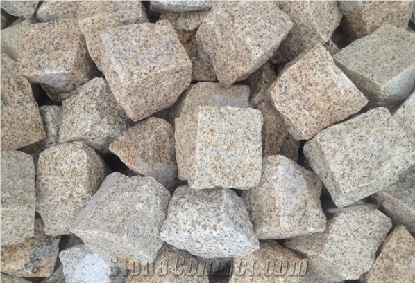 G682 Granite Cube Stone, Garden Stepping Pavements, Landscaping Stone, Exterior Pattern Paving Sets, Landscaping Stones Cobble Stone, Garden Decoration Walkway Pavers