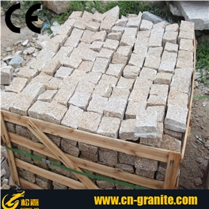 G682 Granite Cube Stone,Yellow Cobble,Cobble Stone,Cube Stone,Paving Sets,Natural Granite Paving Stone,China Cheap Granite Paving,Natural Stone Pavers,Cobble Stone