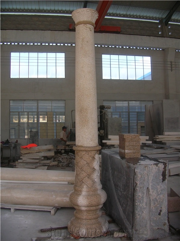 Granite Column Roman Style Pillars,Architectural Columns for Indoor or Outdoor Decoration.