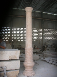 Granite Column Roman Style Pillars,Architectural Columns for Indoor or Outdoor Decoration.