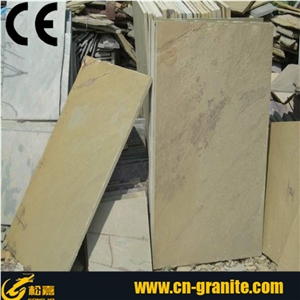 Jiangxi Yellow Stone Tile,Slate Floor Tile,Cheap Slate Tile,Exterior Wall Slate Tile,Slate Stone Tile,Slate Stone Flooring Tiles