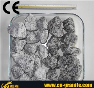 Light Grey Granite Gravels with Black Spots,Grey Aggregates Stone for Decoration Garden Paving,Pebble Vinyl Flooring