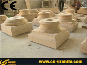 Marble Building Column,Yellow Marble Building Pillar,Roman Column Sets Roman Pillars Column Molds for Sale
