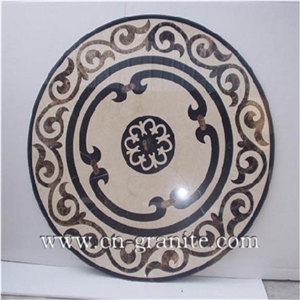 Marble Landscaping Stone Medallion Tiles for Floor Paving Pattern,Square Medallions,Mosaic Medallions.