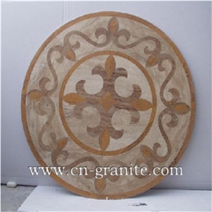 Marble Landscaping Stone Medallion Tiles for Floor Paving Pattern,Square Medallions,Mosaic Medallions.