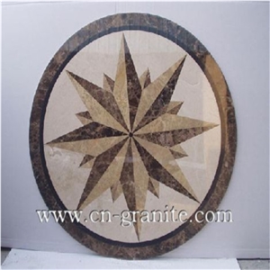 Marble Landscaping Stone Medallion Tiles for Floor Paving Pattern,Square Medallions,Mosaic Medallions.