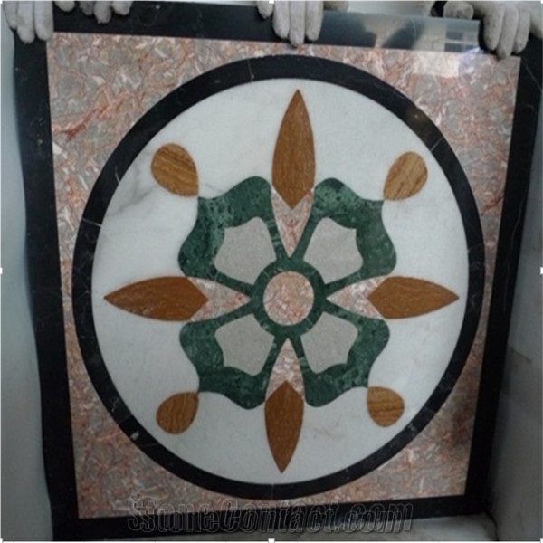 Marble Mosaic and Medallion for Floor Paving Decoration,For Square Interior Floor Decoration,Waterjet Medallions.