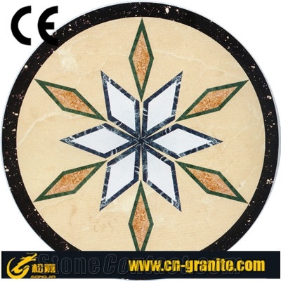 Marble Mosaic Medallion, Waterjet Medallions