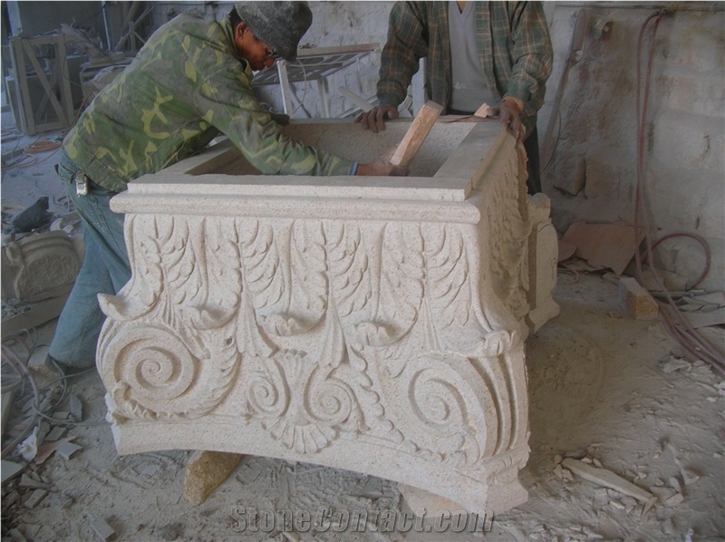 Marble Stone Column Roman Style for Indoor or Outdooe Decoration