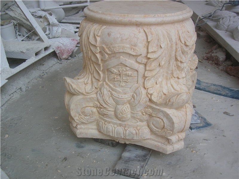 Marble Stone Column Roman Style for Indoor or Outdooe Decoration