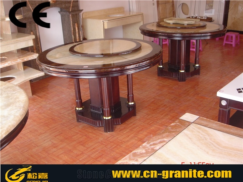 Marble Table Sets for Indoor Furniture, Home Furniture Sets, Polished Marble Table for Sale