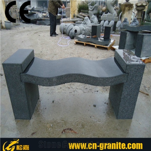 Natural Granite Stone Garden Benches, Cheap Stone Benches for Outdoor, Outdoor Chairs, Exterior Benches & Chairs, China Granite Bench