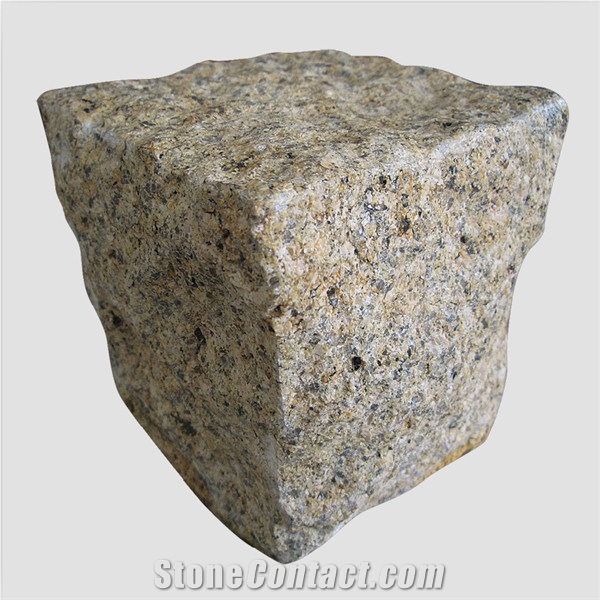 Paving Sets/Cubes/Cobble Stone, G682/Yellow Granite Flamed Pavers for Exterior Road/Courtyard/Garden Stepping/Driveway Flooring
