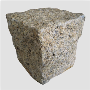 Paving Sets/Cubes/Cobble Stone, G682/Yellow Granite Flamed Pavers for Exterior Road/Courtyard/Garden Stepping/Driveway Flooring