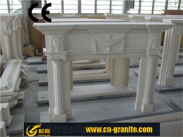 Polished and Honed for China Marble Fireplace Surround