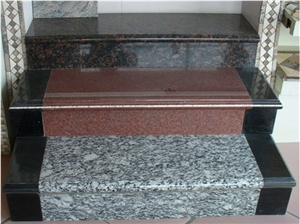 Polished Natural Stone Granite Stair & Step, Granite Stairs on Sale