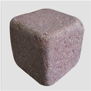 Red Granite Tumbled Cube Stone,Cobble Stone,For Floor Decoration Red Granite Tumbled Cube Stone,Cobble Stone,For Floor Decoration