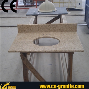 Rustic G682 Granite Vanity Tops,Bathroom Furniture,Rustic Stone Bathroom Countertops,Yellow Granite Stone Bathroom Vanity Tops,China Cheap Yellow Stone Countertops,G682 Furniture Bath Vanity