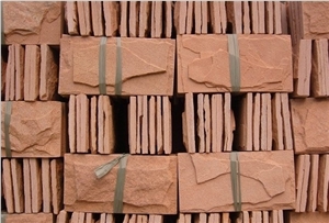 Sandstone Mushroom Stone, Split Tiles, Wall Cladding Panel, Decorative Natural Stone