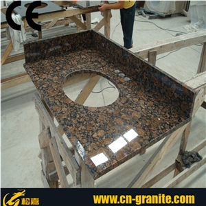 Tan Brown Granite Tops, Bathroom Vanity Top, Prefab Granite Bathroom Top,Commercial Bathroom Vanity Tops, Tan Brown Granite Vanity Tops