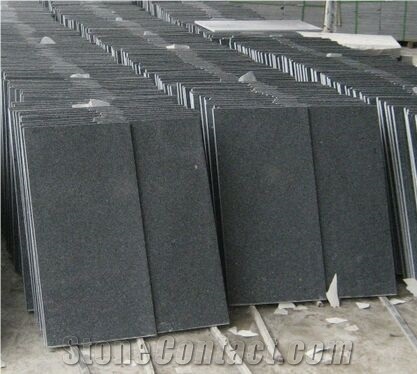 G654 Granite Tile & Slab Sesame Black Granite