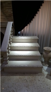 Harsin Cream Marble Block, Beige Marble Blocks