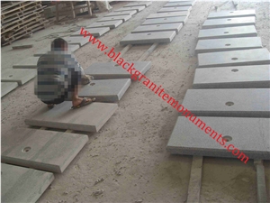 Cheap Light Grey Imperial Honed Granite Tombstone Base &Subbase Uk Style, Grey Granite Tombstone&Granite Headstone&Granite Monument