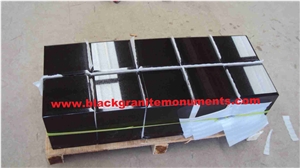China Black Tombstone Post Vase,Monument, Headstone Vase, Gravestone, Shanxi Black Granite Gravestone，Posts