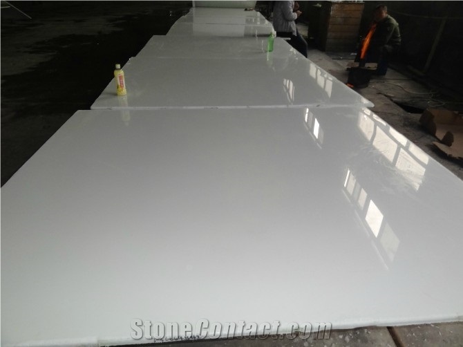 China White Micro Crystal Glass Stone Slabs & Tiles,Nano Micro Crystallized Glass Slab and Tile,Nano Crystallizedwhite Stone,Pure White Stone