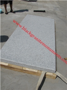 Granite Lawn Memorial China Imperial Gray Honed 5 Sides Subbase Plaque Holders Uk Style, Grey Granite Tombstone & Granite Headstone & Granite Monument