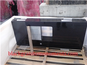 Shanxi Black Granite Countertop, Absolute Black Counter Top, Kitchen Countertops, Custom Countertops