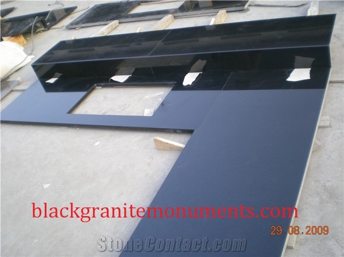 Shanxi Black Granite Kitchen Countertops,Bar Top,Desk Tops,Bench Tops, Shanxi Black Countertop, Black Granite Countertop
