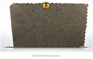 Caramelo Ornamental Granite Slabs, Beige Polished Granite Flooring Tiles, Walling Tiles