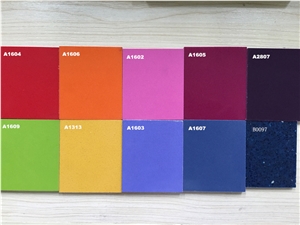 Colorful Quartz Stone Mono Collection for Kitchen Countertop and Bench Top