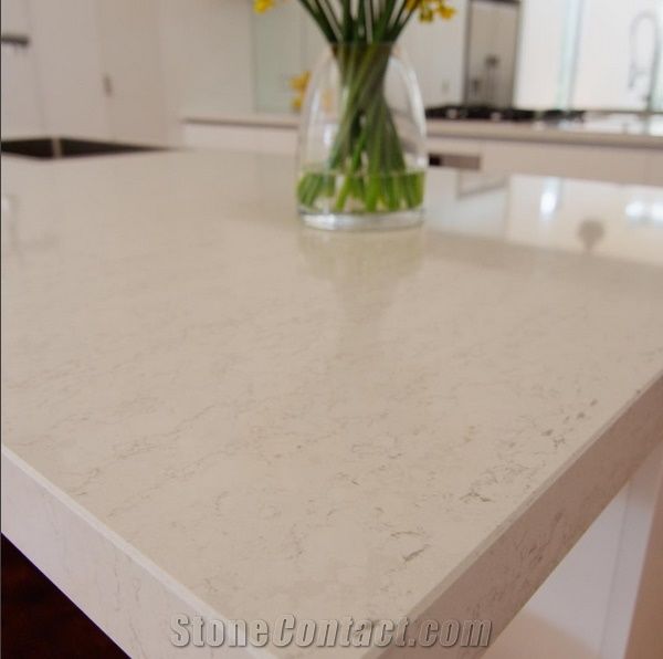 Cut to Size Marble Like Quartz for Multifamily/Hospitality Projects Kitchen Countertop with Bright Surface,Easy Wipe,Easy Clean Standard Size 3000*1400mm and 3200*1600mm with Thickness 12/15/20/25/30m